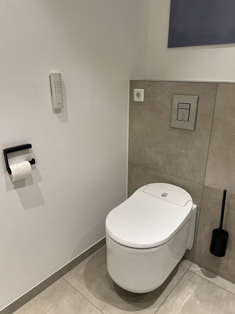 Modernes wandhängendes Dusch-WC